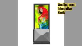 보안 야외 키오스크 스테이션 55인치 터치스크린