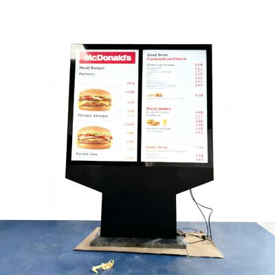 주문 55 인치 외관 디지털 사이니지 3000-4000 니트 밝기 Adobe RGB 98% 색상 및 IP65 방수 광고 키오스크 온라인 제조