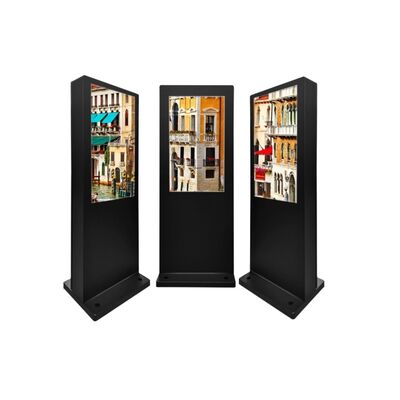 주문 광고용 43인치 IP55 등급 실외 디지털 사이니지 (정전식 터치 LCD 키오스크 포함) 온라인 제조