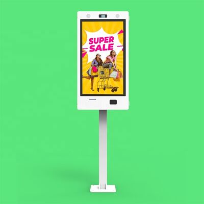 주문 2000니트 고휘도 및 IP65 방수 LCD 광고 머신이 탑재된 32인치 수직 정전 용량 터치 야외 디지털 사이니지 온라인 제조