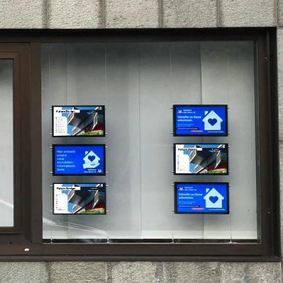 최첨단 기술 안드로이드용 LCD 디지털 창 디스플레이 무료 CMS 시스템