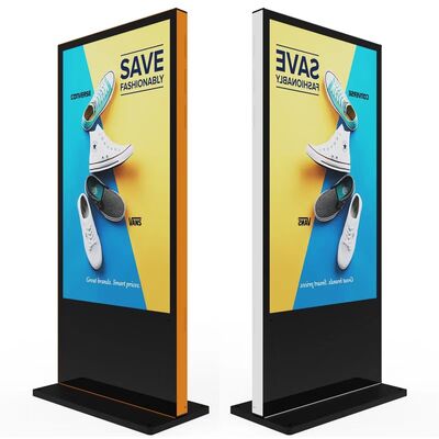 98인치 신디자인 알루미늄 프레임 IPS 4K 야외 수직 화면 방수 및 방광 3000nits 광고 마치